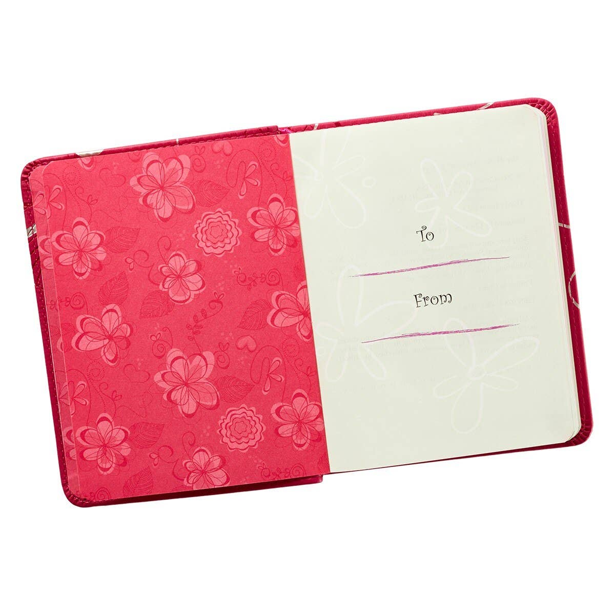 Christian Art Gifts - One-Minute Devotions for Girls Faux Leather