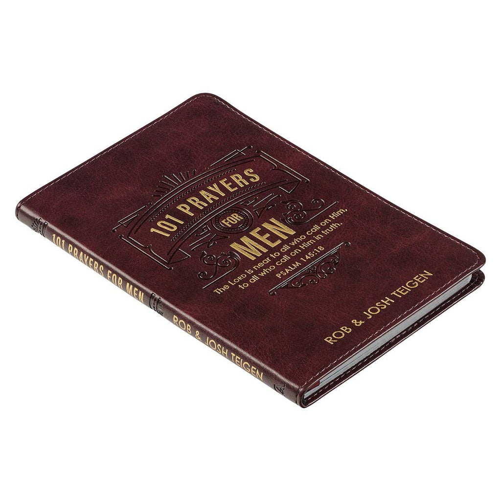 Christian Art Gifts - 101 Prayers for Men Faux Leather