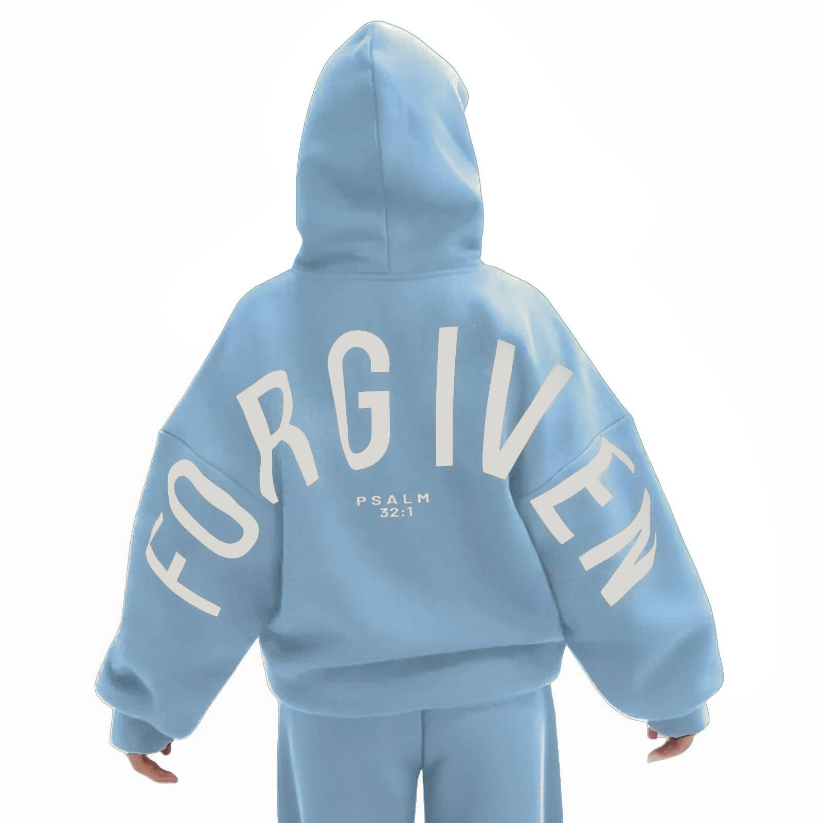 Rosa Clothing - FORGIVEN Printed Oversized Hooded Sweatshirt