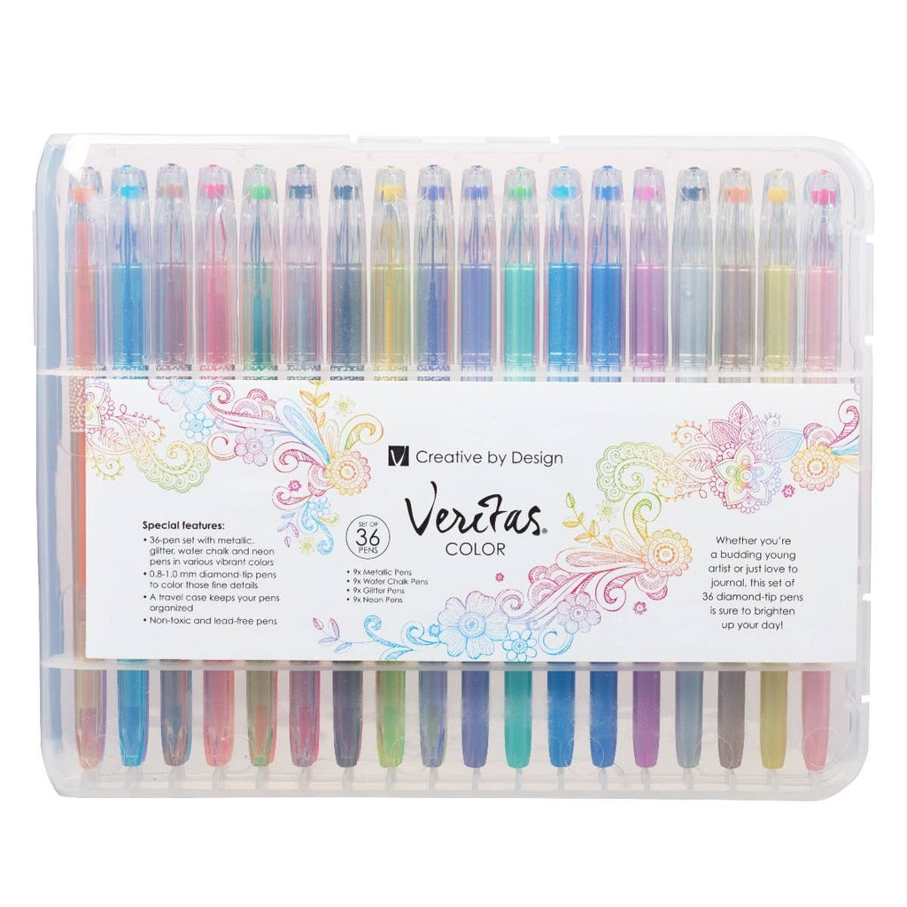 Christian Art Gifts - Gel Pen Set 36pc Assortment