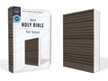 HarperCollins Christian Publishing - NIV Bible for Boys, Soft Touch Edition, Leathersoft, Gray