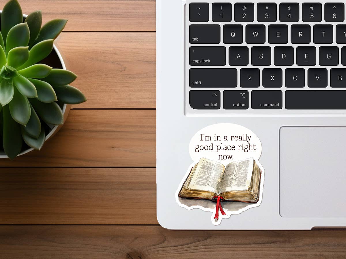 Missional Merch - I'm In A Really Good Place Right Now | Vinyl Bible Stickers