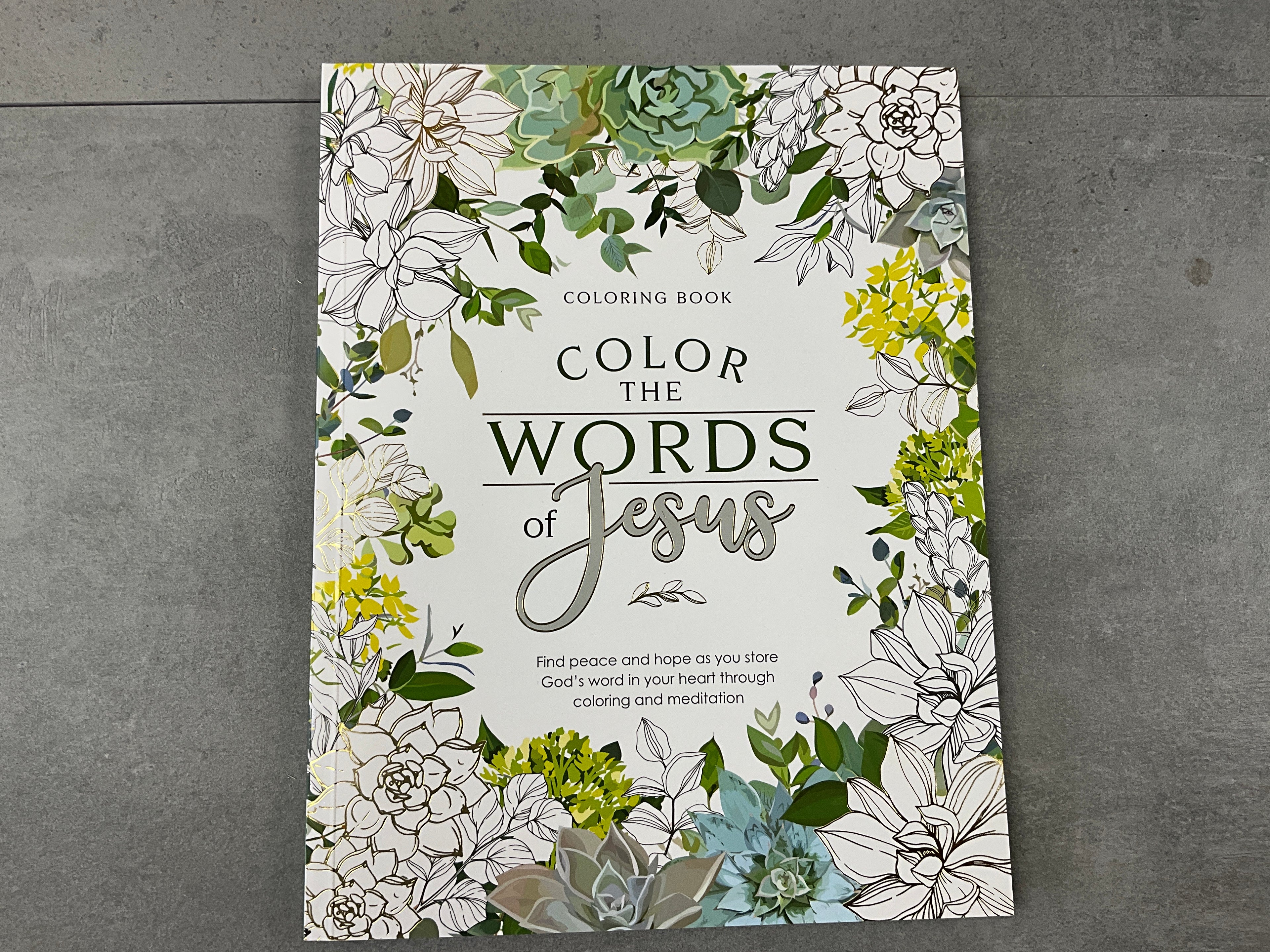 Coloring Book The Words Jesus